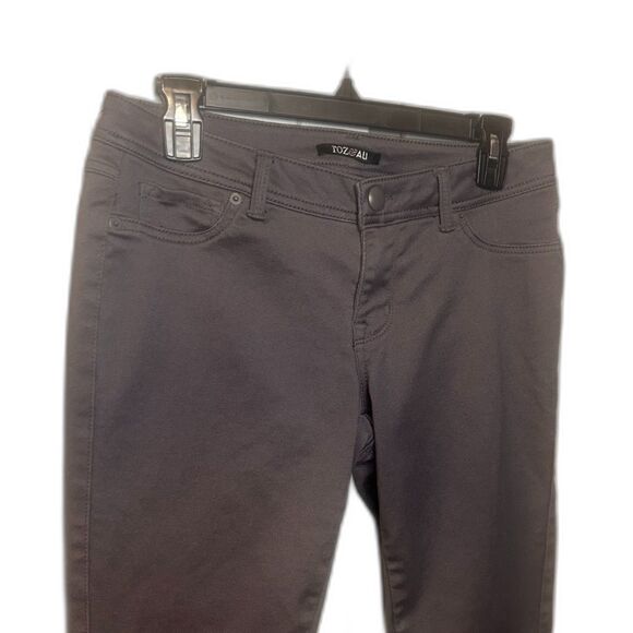 Roz & Ali Straight Leg Pants Gray, Sz 6P - Picture 3 of 6